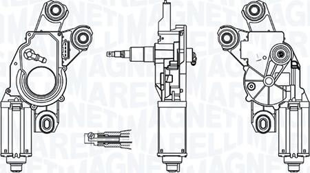 Magneti Marelli 064074600010 - Двигун склоочисника autocars.com.ua