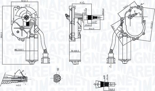 Magneti Marelli 064074700010 - Двигун склоочисника autocars.com.ua