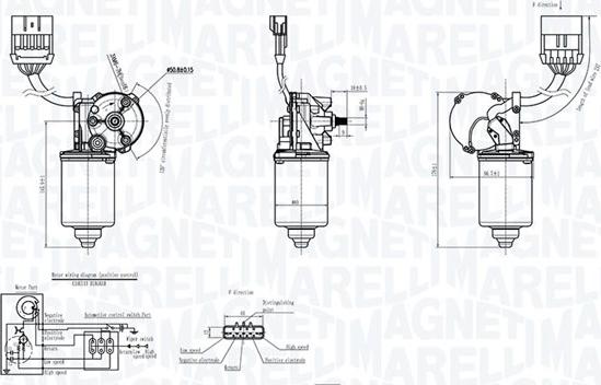 Magneti Marelli 064300420010 - Двигун склоочисника autocars.com.ua