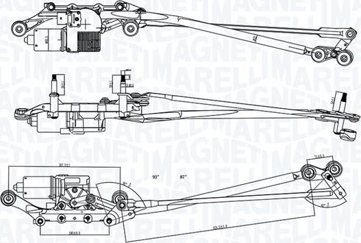 Magneti Marelli 064351731010 - Система очищення вікон autocars.com.ua