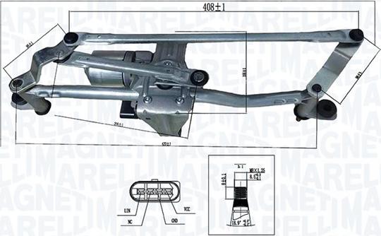 Magneti Marelli 064351762010 - Система очищення вікон autocars.com.ua