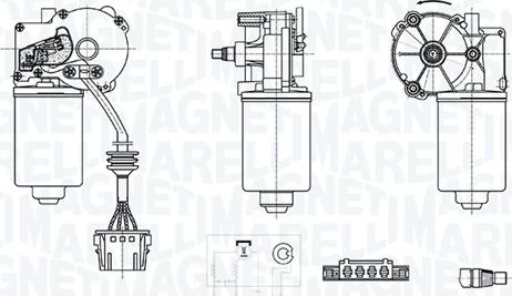 Magneti Marelli 064372700010 - Двигатель стеклоочистителя avtokuzovplus.com.ua