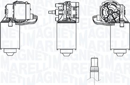 Magneti Marelli 064373600010 - Двигун склоочисника autocars.com.ua