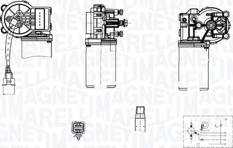 Magneti Marelli 064374700010 - Двигун склоочисника autocars.com.ua