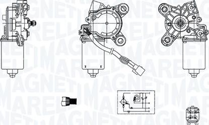 Magneti Marelli 064375000010 - Двигун склоочисника autocars.com.ua