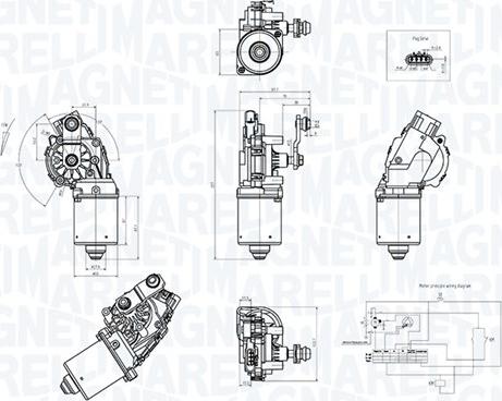 Magneti Marelli 064375700010 - Двигун склоочисника autocars.com.ua