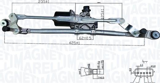 Magneti Marelli 064376100010 - Система очищення вікон autocars.com.ua