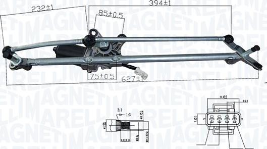 Magneti Marelli 064376900010 - Система очистки окон avtokuzovplus.com.ua