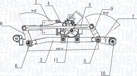 Magneti Marelli 064377500010 - Система очищення вікон autocars.com.ua