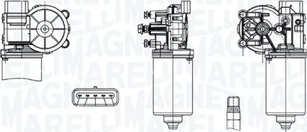 Magneti Marelli 064378100010 - Двигун склоочисника autocars.com.ua