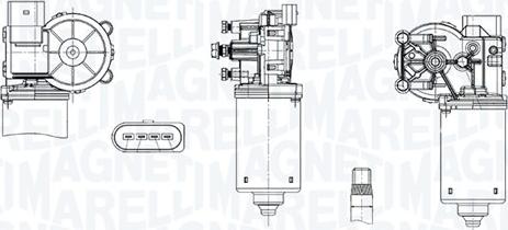 Magneti Marelli 064378200010 - Двигун склоочисника autocars.com.ua