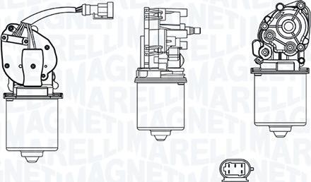 Magneti Marelli 064379700010 - Двигун склоочисника autocars.com.ua