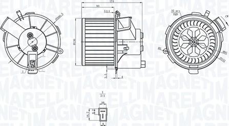 Magneti Marelli 069412200010 - Вентилятор салона avtokuzovplus.com.ua