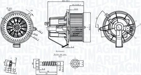 Magneti Marelli 069412224010 - Вентилятор салона avtokuzovplus.com.ua