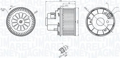 Magneti Marelli 069412235010 - Вентилятор салона avtokuzovplus.com.ua