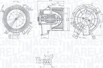 Magneti Marelli 069412236010 - Вентилятор салону autocars.com.ua