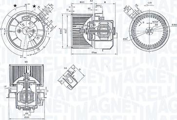 Magneti Marelli 069412247010 - Вентилятор салону autocars.com.ua