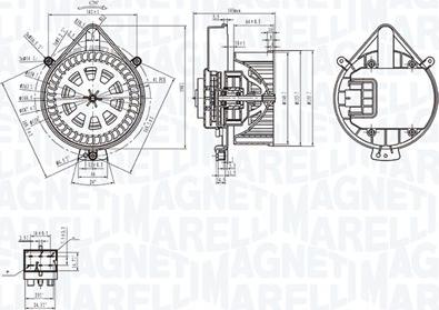 Magneti Marelli 069412281010 - Вентилятор салона avtokuzovplus.com.ua