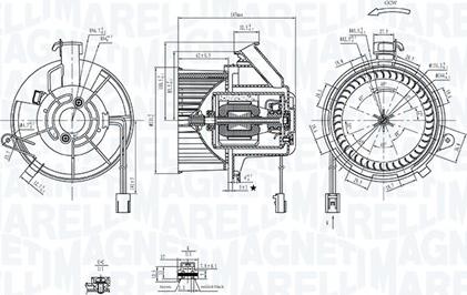 Magneti Marelli 069412290010 - Вентилятор салону autocars.com.ua