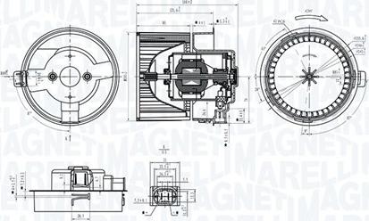 Magneti Marelli 069412311010 - Вентилятор салону autocars.com.ua