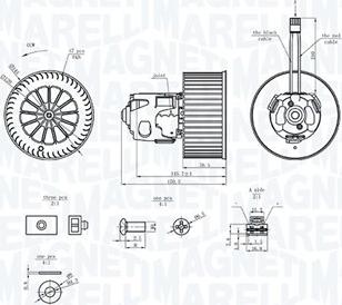 Magneti Marelli 069412365010 - Вентилятор салону autocars.com.ua