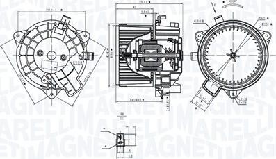 Magneti Marelli 069412381010 - Вентилятор салону autocars.com.ua