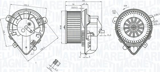 Magneti Marelli 069412403010 - Вентилятор салона avtokuzovplus.com.ua