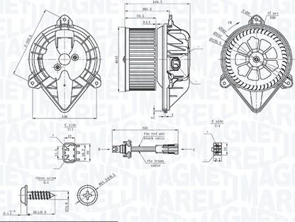 Magneti Marelli 069412753010 - Вентилятор салону autocars.com.ua