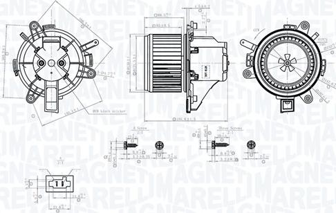Magneti Marelli 069412779010 - Вентилятор салону autocars.com.ua
