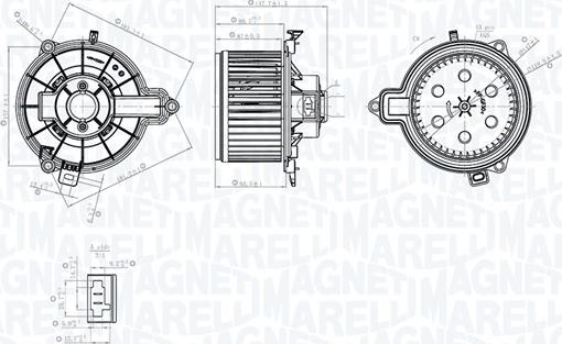 Magneti Marelli 069412782010 - Вентилятор салону autocars.com.ua