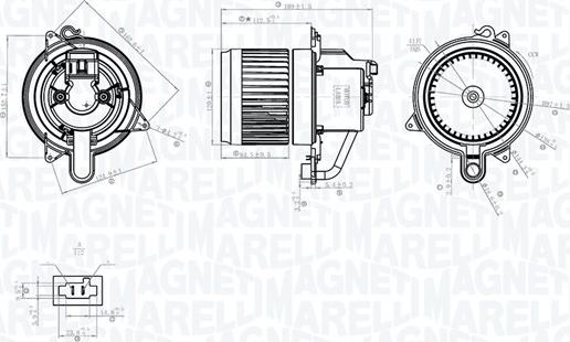 Magneti Marelli 069412783010 - Вентилятор салону autocars.com.ua
