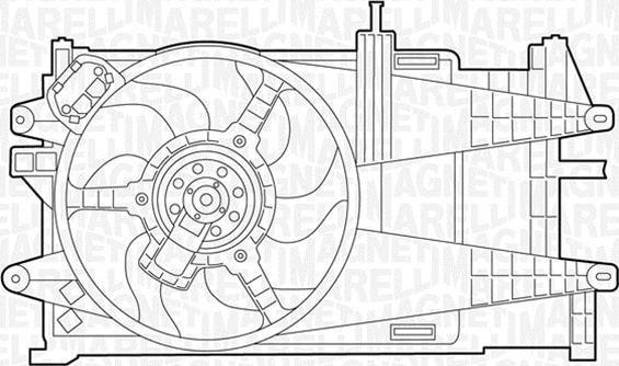 Magneti Marelli 069422022010 - Вентилятор, охолодження двигуна autocars.com.ua