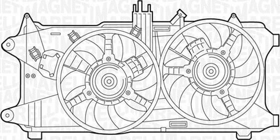 Magneti Marelli 069422034010 - Вентилятор, охолодження двигуна autocars.com.ua