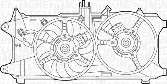 Magneti Marelli 069422036010 - Вентилятор, охолодження двигуна autocars.com.ua