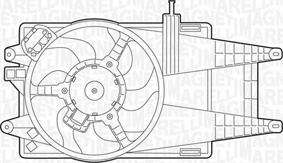 Magneti Marelli 069422037010 - Вентилятор, охолодження двигуна autocars.com.ua