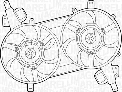 Magneti Marelli 069422039010 - Вентилятор, охолодження двигуна autocars.com.ua