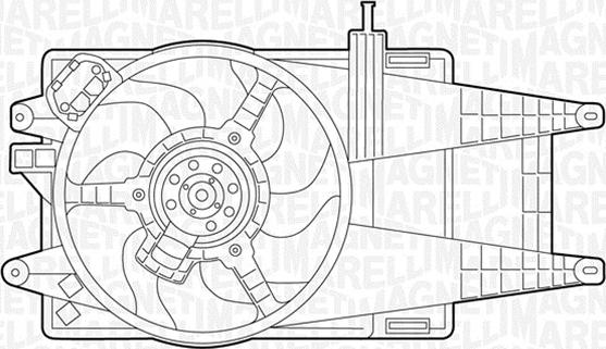 Magneti Marelli 069422045010 - Вентилятор, охолодження двигуна autocars.com.ua