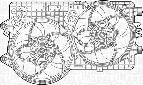 Magneti Marelli 069422239010 - Вентилятор, охлаждение двигателя autodnr.net