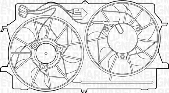 Magneti Marelli 069422307010 - Вентилятор, охлаждение двигателя avtokuzovplus.com.ua