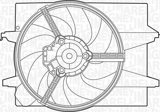 Magneti Marelli 069422308010 - Вентилятор, охлаждение двигателя avtokuzovplus.com.ua