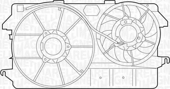 Magneti Marelli 069422321010 - Вентилятор, охолодження двигуна autocars.com.ua