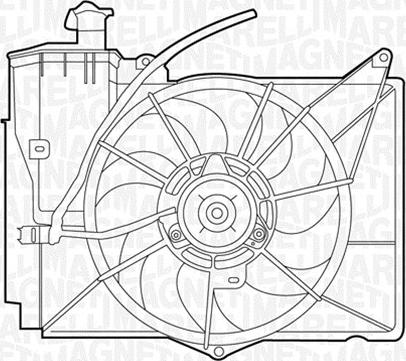 Magneti Marelli 069422358010 - Вентилятор, охлаждение двигателя avtokuzovplus.com.ua