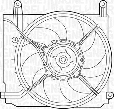 Magneti Marelli 069422388010 - Вентилятор, охлаждение двигателя autodnr.net