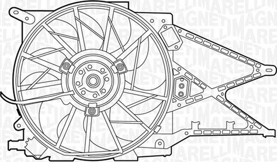 Magneti Marelli 069422433010 - Вентилятор, охолодження двигуна autocars.com.ua