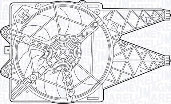 Magneti Marelli 069422485010 - Вентилятор, охлаждение двигателя autodnr.net