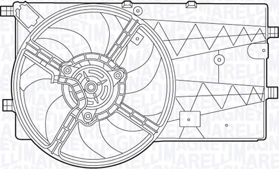 Magneti Marelli 069422553010 - Вентилятор, охолодження двигуна autocars.com.ua