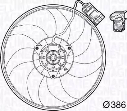 Magneti Marelli 069422569010 - Вентилятор, охолодження двигуна autocars.com.ua