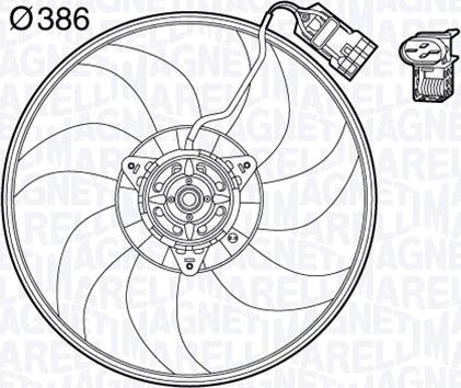 Magneti Marelli 069422570010 - Вентилятор, охолодження двигуна autocars.com.ua