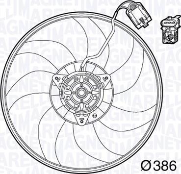 Magneti Marelli 069422571010 - Вентилятор, охлаждение двигателя avtokuzovplus.com.ua