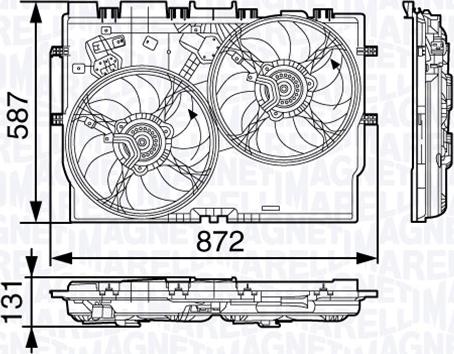 Magneti Marelli 069422584010 - Вентилятор, охлаждение двигателя autodnr.net